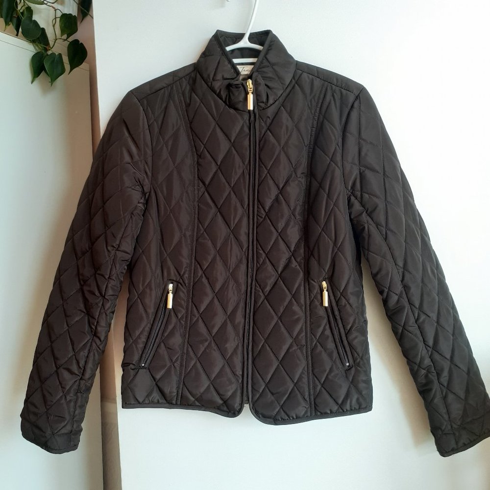 Brown puffer coat